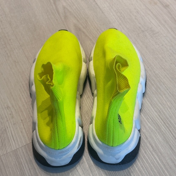 Balenciaga kids speed sneakers neon yellow - Picture 2 of 4
